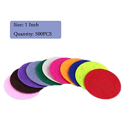 BLUE GARLIC Round Felt Circles Felt Pads Mixed Color Felt for DIY and Sewing Handcraft (1.0""-500pcs) - Image 3